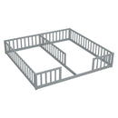 Double Floor Bed With Fence, Guardrails, Without Door