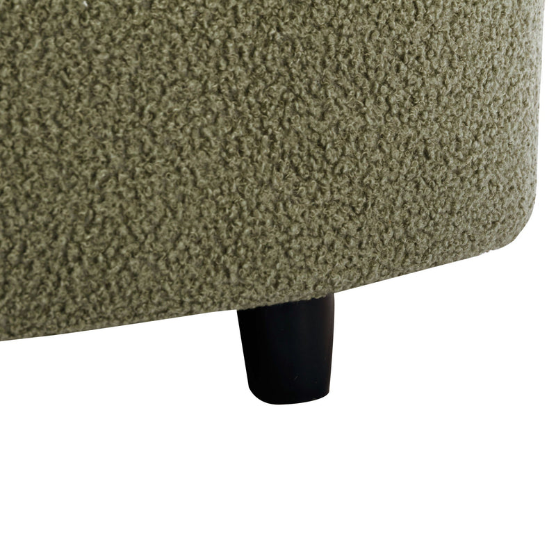 Modern Living Room Sofa Lamb Velvet Upholstered For Home