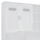 Daybed With All-In-One Cabinet And Shelf