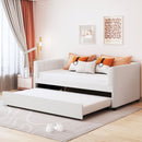 Upholstered Daybed With Ergonomic Design Backrest