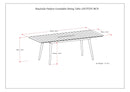 Beachside - Outdoor Extendable Dining Table - Light Teak