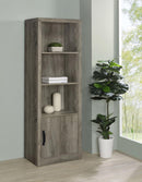 Burke - 3-Shelf Engineered Wood Media Tower - Gray Driftwood - Atlantic Fine Furniture Inc