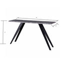 Acacia Wood And Metal Console Table, Live Edge, Angled Legs, Modern Living Room Furniture - Gray / Black