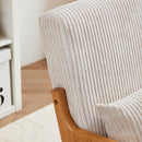 Accent Arm Chair With Pillow Upholstered