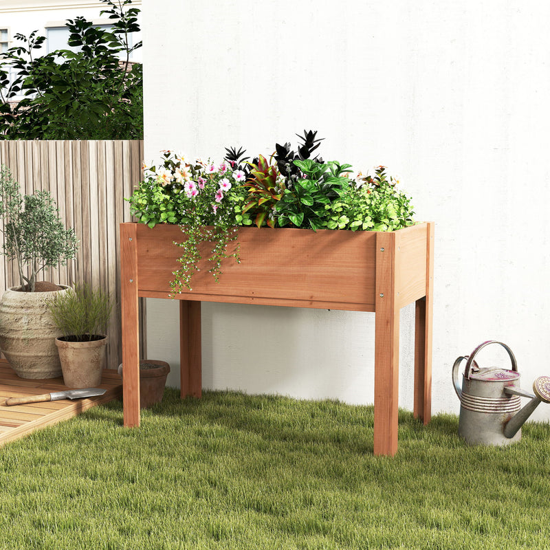 Raised Garden Bed With Legs, Elevated Planter Box For Outdoor Plants