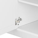 Minimalist Entertainment Wall Unit Set With Bridge For TVs Up To 75"