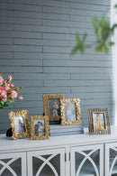 Photo Resin Frame, Opening (Set of 2) - Gold