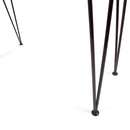 Dione Outdoor Industrial Acacia Wood Bar Set With Metal Frame And Slat Paneling - Brown