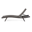 Kauai - Modern Style Wicker Chaise Lounge - Brown Multi