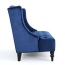 Nurturing - Upholstered Loveseat With Wing Back And Diamond Tufting