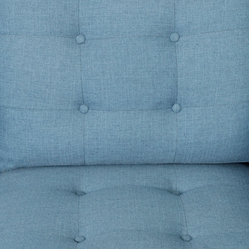 Jenny - Contemporary Tufted Fabric 3 Seater Sofa