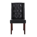 Sophisticated Tufted Dining Chair With High Back Design