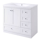 Shaker Free Standing Bathroom Vanity Cabinet With Sink, Soft Close Drawers, Soft Close Doors
