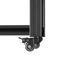 Heavy Duty Adjustable Metal Shelving Unit With Pegboard And Wheels For Multipurpose Storage