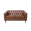 Sophisticated Loveseat With Diamond Stitched Detailing