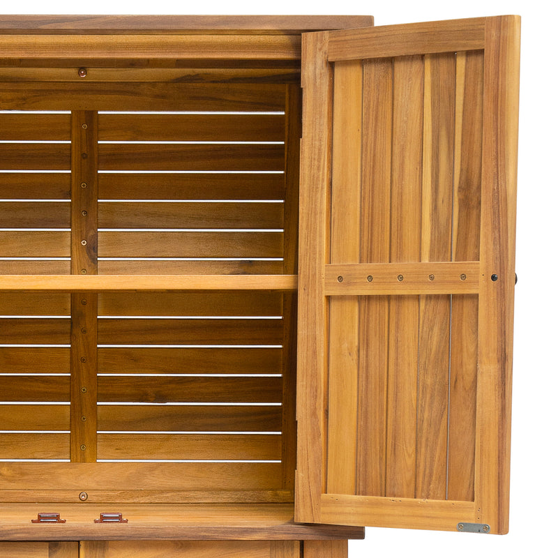 Kedzie - Acacia Wood Cabinet - Teak