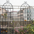 Metal Garden Rustproof Trellis For Climbing Plants Outdoor Flower Support