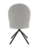 Lawton - Boucle Side Chair With Swivel (Set of 2) - Gray