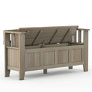 Acadian - Entryway Storage Bench, Handcrafted