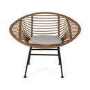 Cordella - Outdoor Woven Wicker Chairs With Cushions, (Set of 2)