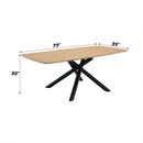 Lawton - Dining Table - Natural & Black