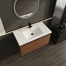Bathroom Vanity Set With Resin Countertop Sink And 2 Doors, Engineered Wood