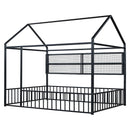 House Frame With Fence And Shelves