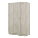 3 Door Shutter Wardrobe With Shelves