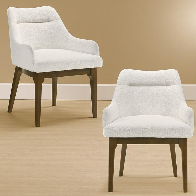 Kasha - Side Chair (Set of 2) - Chenille / Vintage Oak