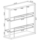 Prescott - Rectangular 2-Shelf Bar Unit - Atlantic Fine Furniture Inc