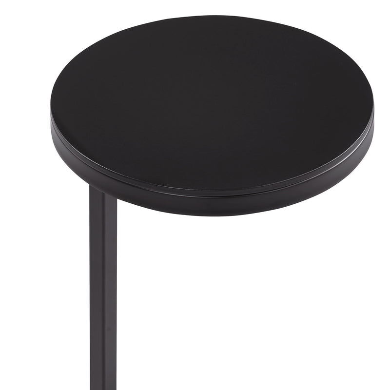 Yancey - Round Metal Accent Table - Antique Bronze