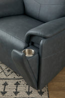 Vernon - Power Swivel Gliding Recliner With Power Headrest, Lumbar, Heat & Massage