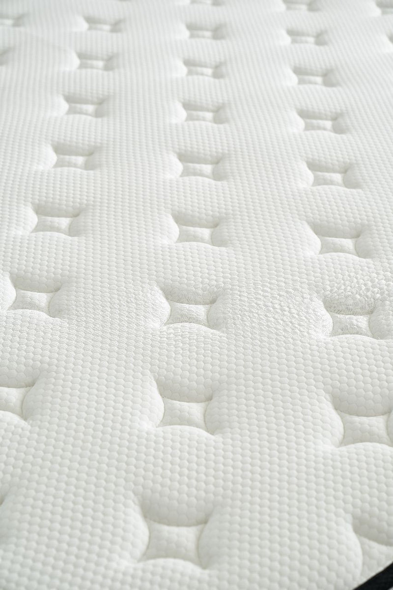 10" King Hybrid Mattress A Box, Pillow Top Bed Cushion With Breathable And Hypoallergenic Design, Medium Firm For Lumbar Support - White / Gray