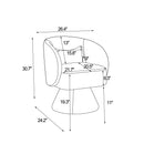 Swivel Accent Chair Armchair, Round Barrel Chair For Living Room Bedroom