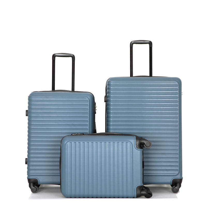 3 Piece Luggage Sets Lightweight Suitcase With Two Hooks, Spinner Wheels, Tsa Lock