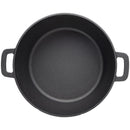 Pre-Seasoned Cast Dutch Oven 2 In 1 With Dual Handles And Covers, 5 Quart - Black
