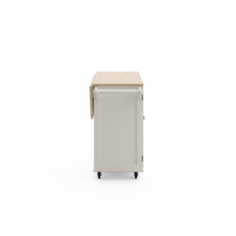 Blanche - Kitchen Cart - Rubber Wood Top