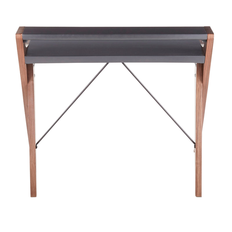 Archer - Contemporary Desk - Walnut / Gray