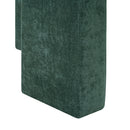 Modern 3 Leg Chenille Accent Chair With Ergonomic Arms & Removable Pillow