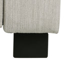 Contemporary Recliner Chair With Push Back Function And Birchwood Legs