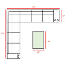 Outdoor Wicker Sectional With Weather Resistant Cushions And Table