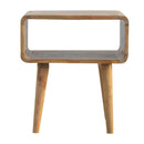 Minimalist Open Curved Nightstand