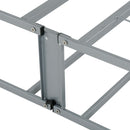 Foldable 9" Twin Size Metal Mattress Box Spring Foundation Bedroom Furniture Bed Base - Gray