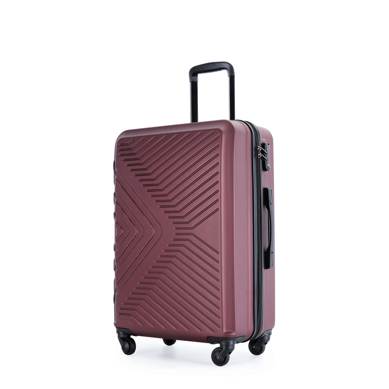 3 Piece Luggage Sets Lightweight Suitcase With Two Hooks, Spinner Wheels, Tsa Lock, Durable Hard Shell