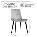Modern Dining Chair With Carbon Steel Legs