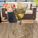 Leadingware V Shaped Unbreakable Plastic Wine Glasses, 14Oz (Set of 4) - Clear