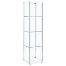 Bellatrix - 4-Shelf Clear Glass Curio Cabinet