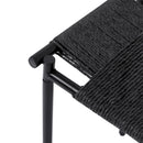 Handwoven Paper Rope Foot Rest Shoes Stools Ottomans For Entryway