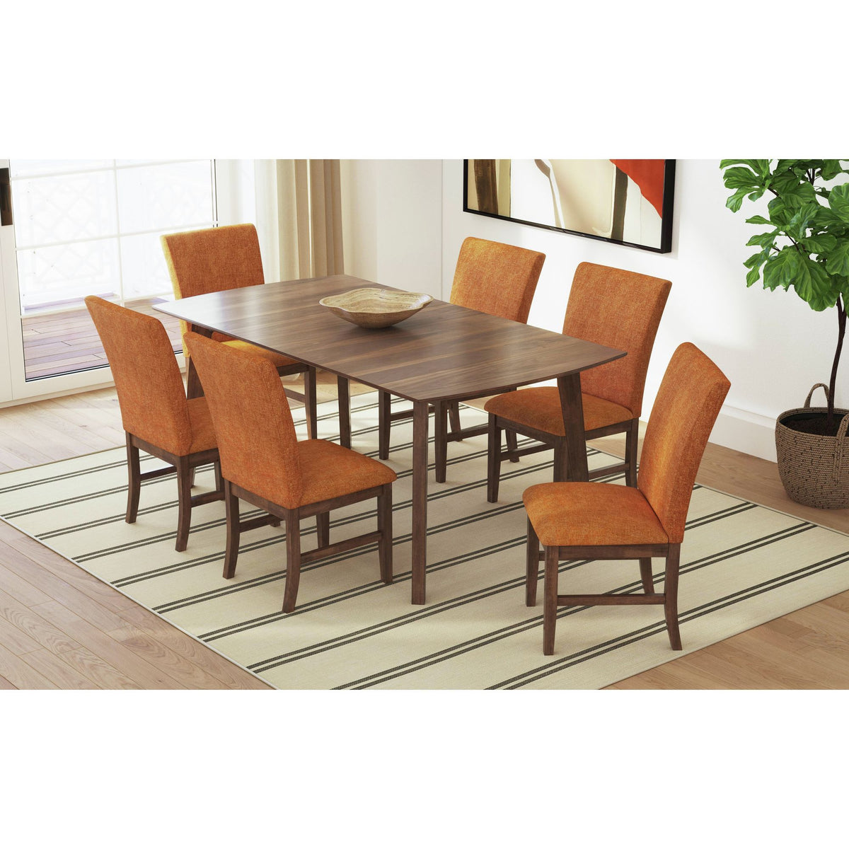 Santa Barbara Fabric Dining Side Chair (Set of 2) in Blue by Elements International, view 40