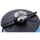 Portable Rotary Welding Positioner With 3 Jaw Lathe Chuck, 0 - 90° Turntable - Blue